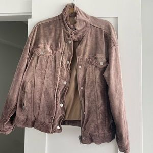 Free People Purple Corduroy Jacket